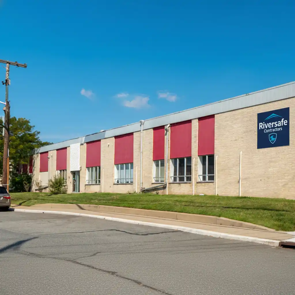 Riversafe Contractors office building in Carlstadt, NJ - professional water damage restoration headquarters